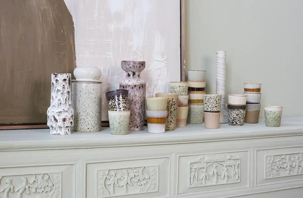 HKliving Ceramic 70 S Storage Jar Hail 5 HKliving Ceramic 70 S Storage Jar Hail