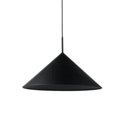 HKliving Triangular Peach Pendant Light In Moulded Metal