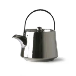 HKliving Bold & Basic Ceramics: Tea Pot Silver