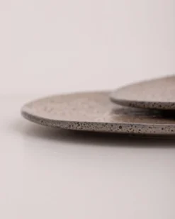 HKliving Gradient Ceramics Dinner Plate Taupe Set Of 2