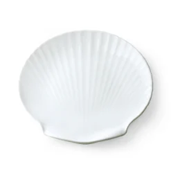 HKliving Athena Ceramics Bone China Shell Serving Tray (set of 2)