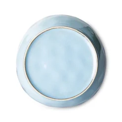 HKliving 70's Ceramics Set Of Two Pasta Bowls Lagune