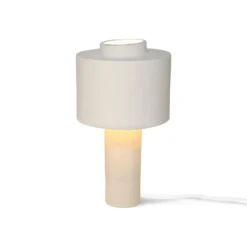 HKliving Gesso Table Lamp | White