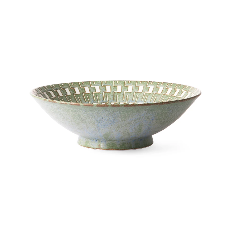 HKliving Kyoto Ceramics Japanese Ceramic Salad Bowl 4 HKliving Kyoto Ceramics Japanese Ceramic Salad Bowl