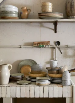 HKliving Gradient Ceramics Bowl In Peach