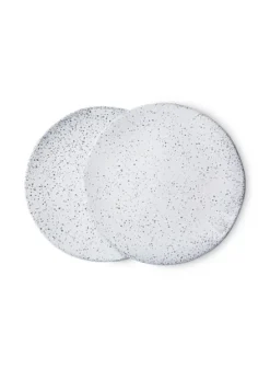 HKliving Gradient Ceramics Side Plate In Cream