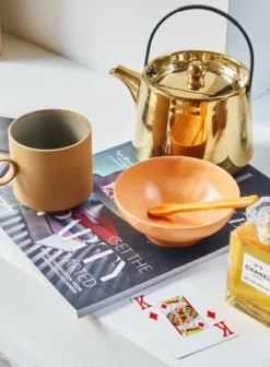 HKliving Bold & Basic Ceramics Large Bowl Orange