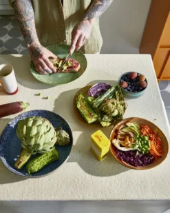 HKliving Speckled Ochre Ceramic Dessert Plate