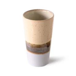 HKliving 70s Ceramics Handleless Latte Mug - Lake