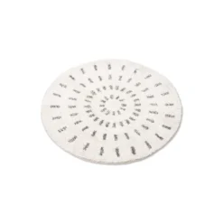 HKliving Round Bath Mat Swirl - Medium
