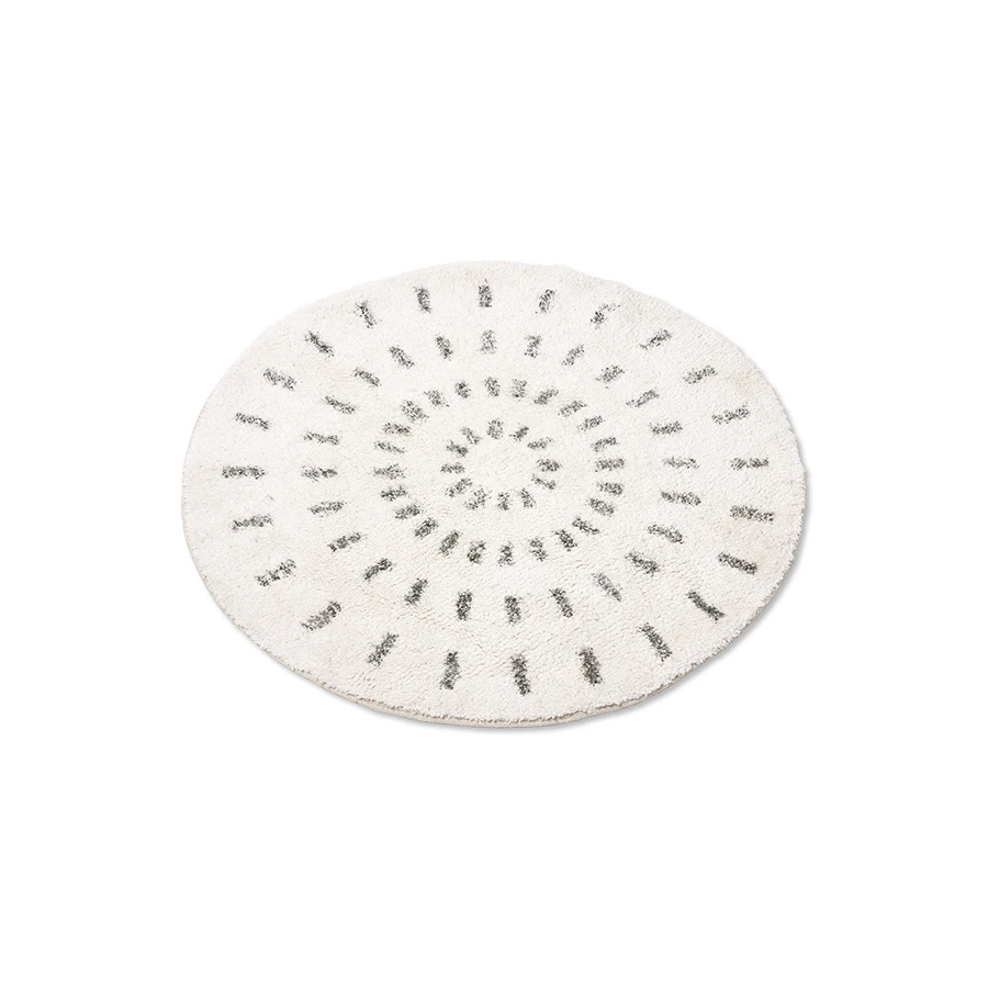 HKliving Round Bath Mat Swirl - Medium 4 HKliving Round Bath Mat Swirl - Medium