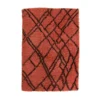 HKliving Funky Red Berber Rug