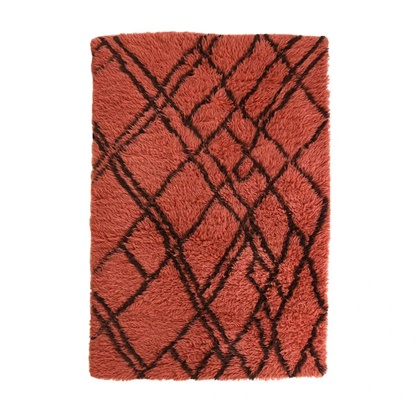 HKliving Funky Red Berber Rug 3 HKliving Funky Red Berber Rug
