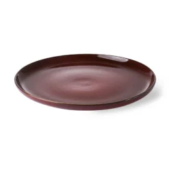HKliving Bold & Basic Ceramics Dinner Plate Cerise Set of 2