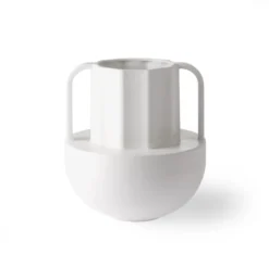 HKliving White Ceramic Greek D Vase