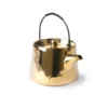 HKliving Gold Ceramic Bold and Basic Tea Pot