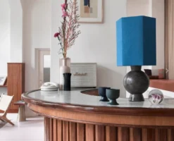 HKliving Set of 2 Mugs on A Base - Matt Blue 7 HKliving Set of 2 Mugs on A Base - Matt Blue