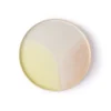HKliving Set of 2 Pink and Yellow Round Side Plate
