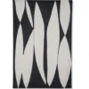 HKliving Abstract Fabric Wall Hanging | Black & White