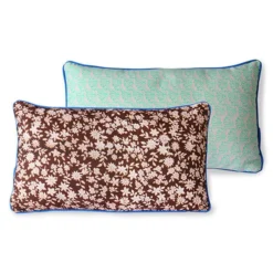 HKliving Brown Doris Printed Cushion