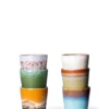HKliving 70's Ceramic Beaker In Birch