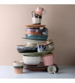 HKliving 70s Ceramic Noodle Sunset Bowl