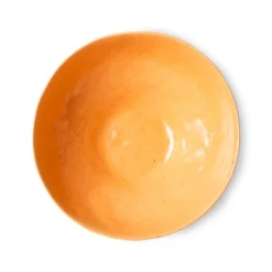 HKliving Speckled Tangerine Eggshell Glazed Bowl