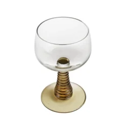 HKliving 196ml Green Swirl Wine Glass