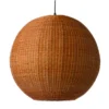 HKliving 60cm Diameter Bamboo Ball Hanging Lamp