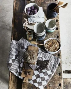 HKliving Round Teak Scoop Spoon