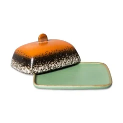 HKliving 70s Ceramics: Butter Dish - Meteor