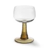 HKliving Green Swirl Wine Glass