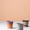 HKliving Ceramic 70s Beaker In Sunset 2 HKliving Ceramic 70s Beaker In Sunset