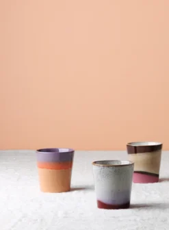 HKliving Ceramic 70s Beaker In Sunset