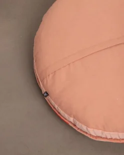 HKliving Striped Velvet Seat Cushion Round