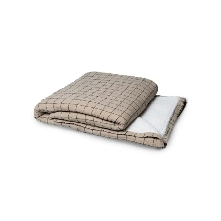 HKliving Plaid coton doux à carreuax 3 HKliving Plaid coton doux à carreuax