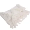 HKliving White Fringe Bedspread 270x270 1 HKliving White Fringe Bedspread 270x270