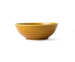 HKliving Kyoto Ceramics Japanese Soup Bowl Brown