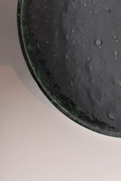 HKliving Ceramic Bowls L Dripping Green 4 HKliving Ceramic Bowls L Dripping Green