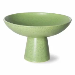 HKliving Ceramic Bowl On Base M Pistachio