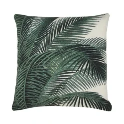 HKliving PRINTED CUSHION PALM LEAVES (45X45)