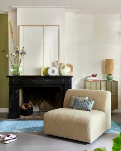 HKliving Organic Circle Vase Matt Ice Blue