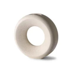 HKliving Ceramic Circle Vase | Medium | Speckled White 6 HKliving Ceramic Circle Vase | Medium | Speckled White