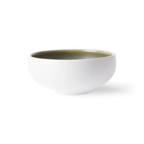 HKliving Home Chef Ceramics Bowl White Green 3 HKliving Home Chef Ceramics Bowl White Green