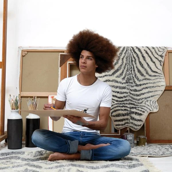 HKliving Round Bath Mat Small 4 HKliving Round Bath Mat Small