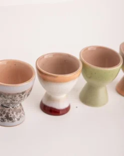 HKliving 70s Ceramic Egg Cups Set Of 4