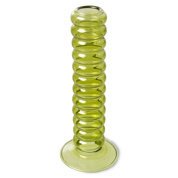 HKliving Glass Candle Holder | Large | Lime Green 5 HKliving Glass Candle Holder | Large | Lime Green