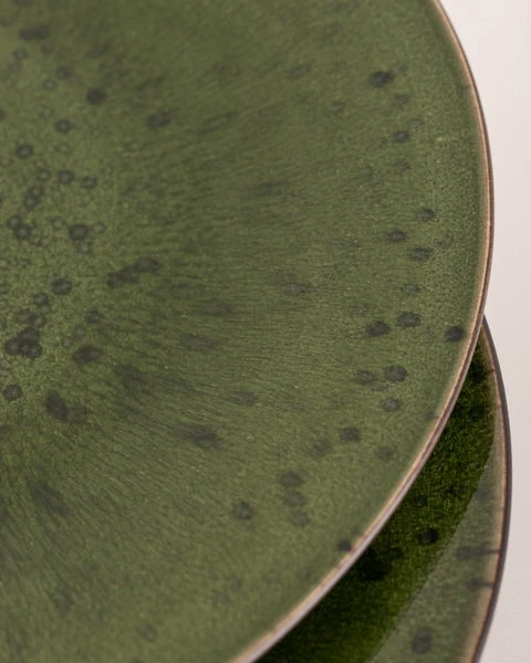 HKliving The Emeralds Dinner Plates Spotted Green Set Of 2 3 HKliving The Emeralds Dinner Plates Spotted Green Set Of 2