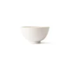 HKliving Kyoto Ceramics Japanese Rice Bowl | White Speckled
