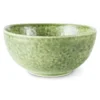 HKliving The Emeralds Ceramic Bowl | Organic Green